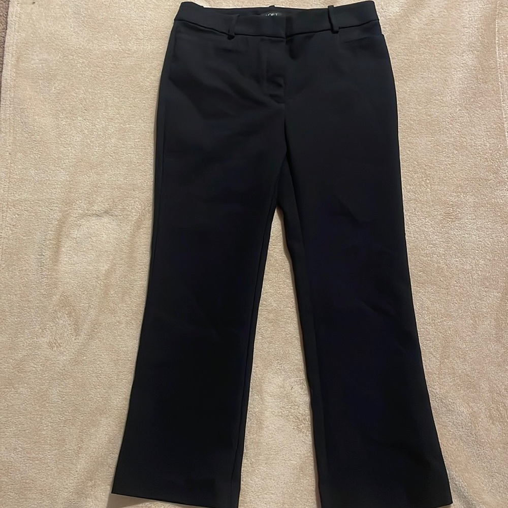 Loft black flare trouser. High rise. Size 4